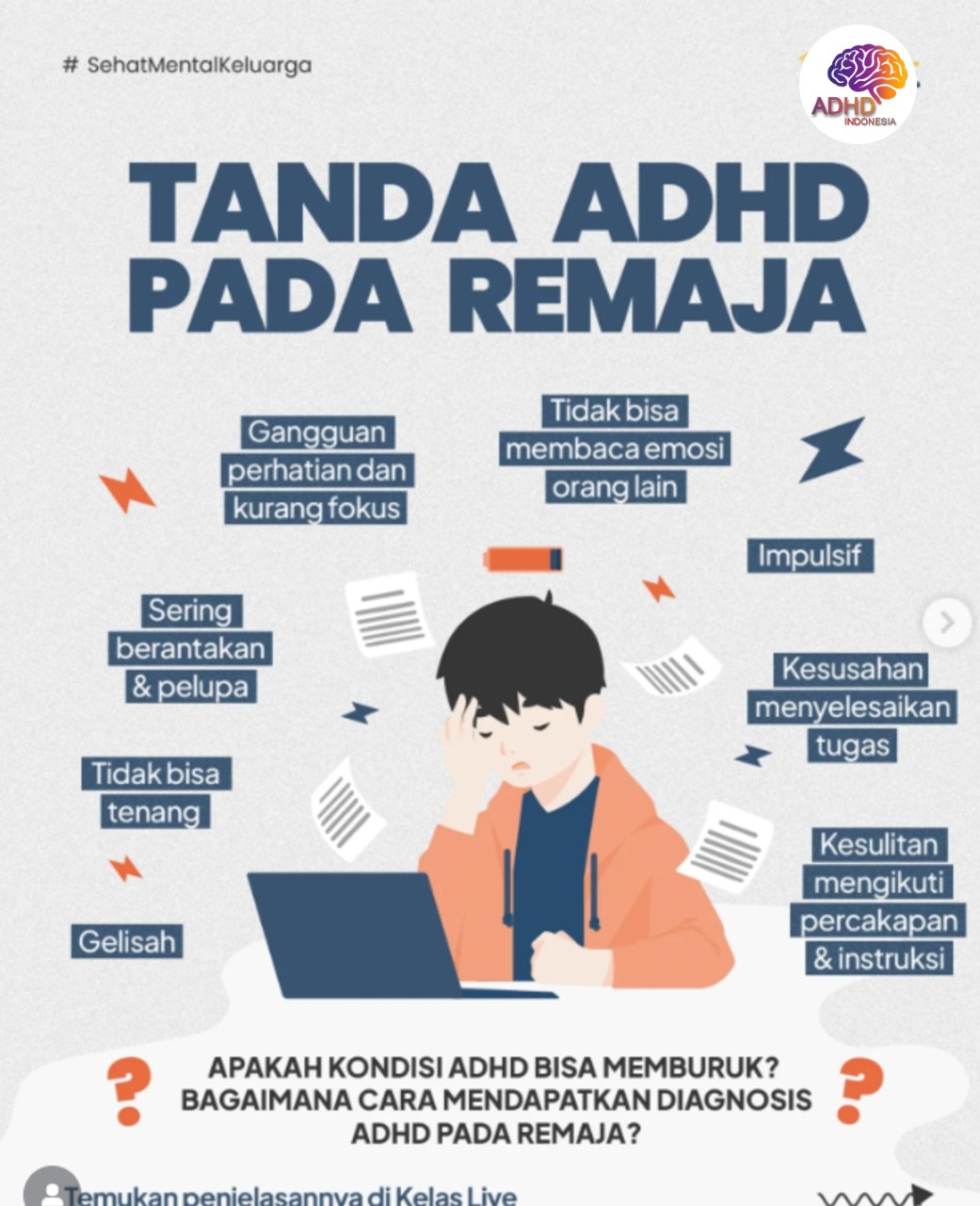 Screening ADHD Non-Diagnostik: Edukasi Awal bagi Orang Tua di Kota Prabumulih